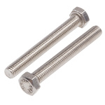 Plain Stainless Steel Hex, Hex Bolt, M5 x 40mm