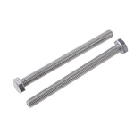 Plain Stainless Steel Hex, Hex Bolt, M6 x 70mm