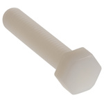 Plain Nylon Hex, Hex Bolt, M8 x 40mm