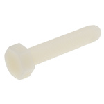 Plain Nylon Hex, Hex Bolt, M10 x 50mm