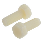 Plain Nylon Hex, Hex Bolt, M12 x 30mm