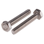 Plain Stainless Steel Hex, Hex Bolt, M4 x 25mm