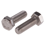 Plain Stainless Steel Hex, Hex Bolt, M5 x 16mm