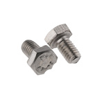 Plain Stainless Steel Hex, Hex Bolt, M6 x 10mm