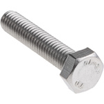 Plain Stainless Steel Hex, Hex Bolt, M6 x 30mm