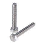 Plain Stainless Steel Hex, Hex Bolt, M6 x 40mm