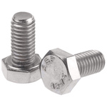 Plain Stainless Steel Hex, Hex Bolt, M8 x 16mm