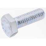 Zinc plated & clear Passivated Steel Hex, Hex Bolt, M5 x 12mm
