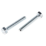 Zinc plated & clear Passivated Steel Hex, Hex Bolt, M5 x 30mm