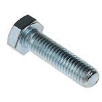Zinc plated & clear Passivated Steel Hex, Hex Bolt, M8 x 30mm