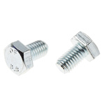 Clear Passivated, Zinc Steel Hex, Hex Bolt, M10 x 16mm