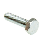 Clear Passivated, Zinc Steel Hex, Hex Bolt, M10 x 40mm