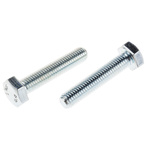 Clear Passivated, Zinc Steel Hex, Hex Bolt, M10 x 50mm