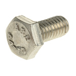 Plain Stainless Steel Hex, Hex Bolt, M4 x 8mm