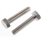 Plain Stainless Steel Hex, Hex Bolt, M4 x 20mm