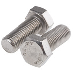 Plain Stainless Steel Hex, Hex Bolt, M16 x 40mm