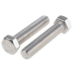 Plain Stainless Steel Hex, Hex Bolt, M16 x 80mm