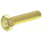Plain Brass Hex, Hex Bolt, M5 x 20mm