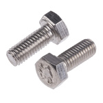 Plain Stainless Steel Hex, Hex Bolt, M5 x 12mm