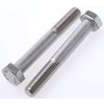 Plain Stainless Steel, Hex Bolt, M8 x 60mm