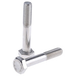 Plain Stainless Steel, Hex Bolt, M10 x 60mm