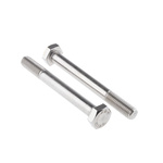 Plain Stainless Steel, Hex Bolt, M10 x 90mm