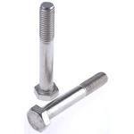 Plain Stainless Steel, Hex Bolt, M12 x 80mm