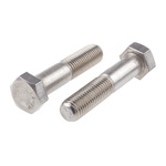 Plain Stainless Steel, Hex Bolt, M16 x 75mm
