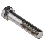 Plain Stainless Steel, Hex Bolt, M16 x 80mm