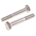 Plain Stainless Steel, Hex Bolt, M10 x 65mm