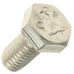 Plain Stainless Steel Hex, Hex Bolt, M6 x 12mm
