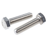 Plain Stainless Steel Hex, Hex Bolt, M8 x 35mm