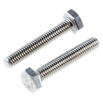 Plain Stainless Steel Hex, Hex Bolt, M6 x 35mm