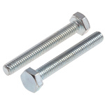 Zinc Plated Steel Hex, Hex Bolt, M4 x 30mm