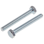 Zinc Plated Steel Hex, Hex Bolt, M4 x 35mm