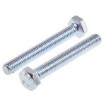 Zinc Plated Steel Hex, Hex Bolt, M6 x 45mm