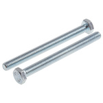 Zinc Plated Steel Hex, Hex Bolt, M6 x 70mm