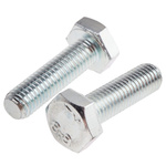 Zinc Plated Steel Hex, Hex Bolt, M10 x 35mm