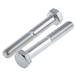 Bright Zinc Plated Steel, Hex Bolt, M5 x 35mm