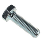 Bright Zinc Plated Steel, Hex Bolt, M10 x 35mm
