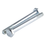 Bright Zinc Plated Steel, Hex Bolt, M10 x 110mm