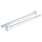 Bright Zinc Plated Steel, Hex Bolt, M10 x 120mm