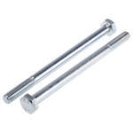 Bright Zinc Plated Steel, Hex Bolt, M10 x 150mm