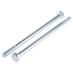 Bright Zinc Plated Steel, Hex Bolt, M10 x 200mm