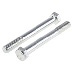 Bright Zinc Plated Steel, Hex Bolt, M12 x 110mm