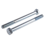 Bright Zinc Plated Steel, Hex Bolt, M12 x 130mm