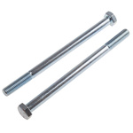 Bright Zinc Plated Steel, Hex Bolt, M12 x 180mm