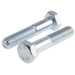 Bright Zinc Plated Steel, Hex Bolt, M14 x 70mm
