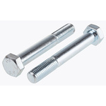 Bright Zinc Plated Steel, Hex Bolt, M14 x 100mm