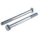 Bright Zinc Plated Steel, Hex Bolt, M14 x 130mm